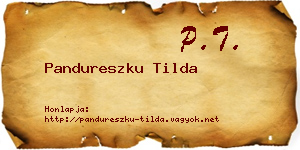 Pandureszku Tilda névjegykártya